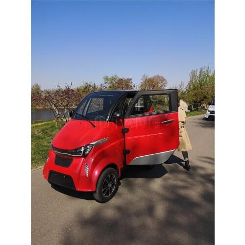 4 Wheels New Energy Electric Vehicle Adult Mini Car Fully Enclosed Mobility Scooter 3 People with COC EEC