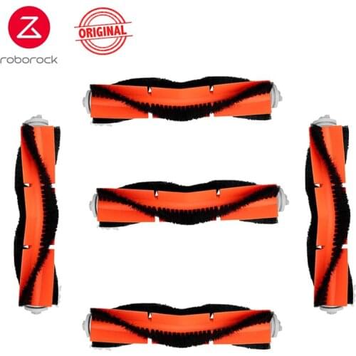 5pcs Original Roborock S6 Robotic Vacuum Cleaner Accessories Main Brush for S50 S51 S4 S6Maxv E25 xiaomi1s Roller Brushes Parts