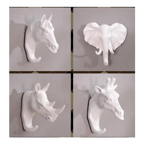 Link wall head key coat house door behind wall hang Resin Wall Hook