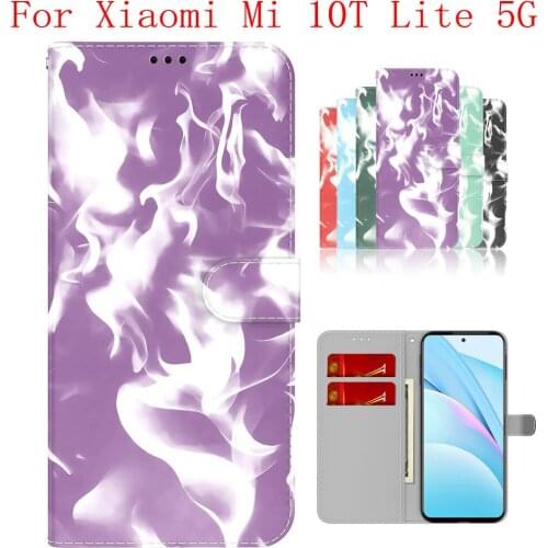 Sunjolly Case for Xiaomi Mi 10T Lite 5G Wallet Stand Flip PU Phone Case Cover coque capa Xiaomi Mi 10T Lite 5G Case Cover