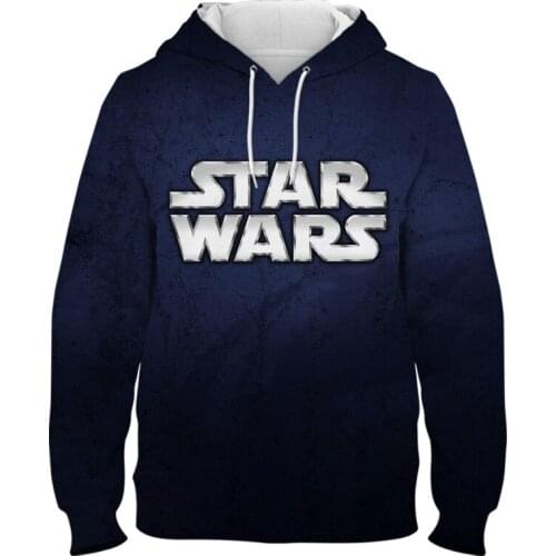 Star Wars LOGO Mens hoodies Autumn 3D Print New Cool Boy Girl Child Oversized Hoodie Harajuku Women Hooded Sweatshirts