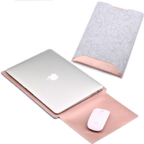 Slim Felt Coque for Macbook Pro 13 Pro 15 CD ROM A1278 A1286 Laptop Sleeve Patent Leather for Macbook Pro 13 Pro 15 Sleeve Case