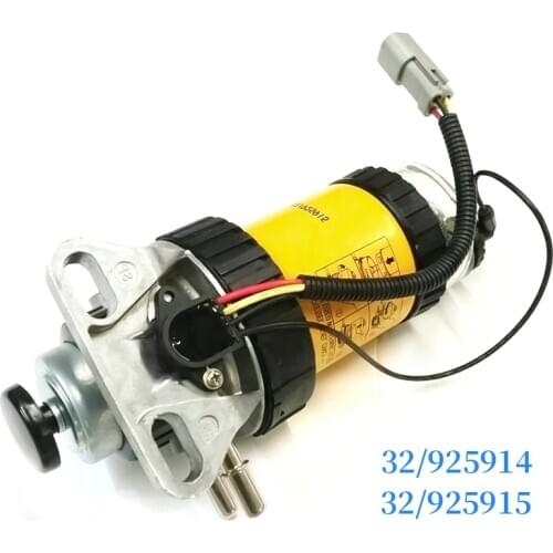 Original Fuel Filter Hand pressure pump/Electric pump Assembly 32/925914 32/925915 Diesel Engine Fuel Water Separator For JCB