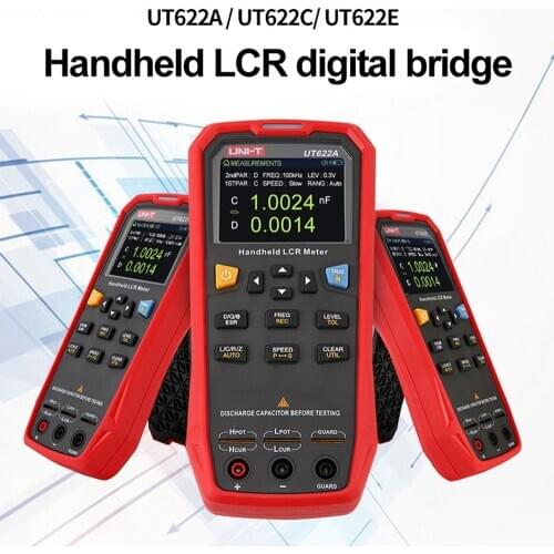 UNI-T UT622A UT622C UT622E Handheld LCR Digital Bridge Frequency Inductance Resistance Capacitance Tester Multimeter Ohmmeter