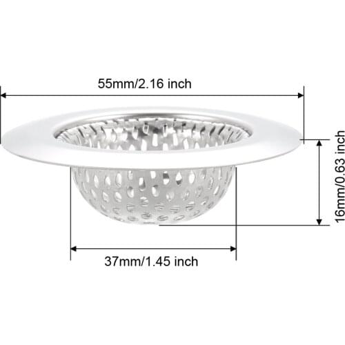 Uxcell 4 Pcs Kitchen Sink Garbage Strainer 1.45 Inch Stainless Steel Sink Disposal