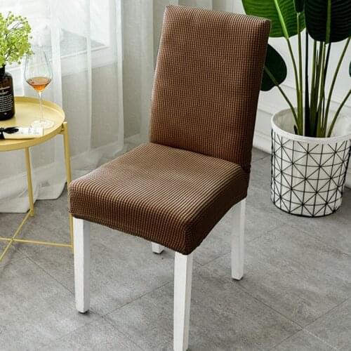 Waterproof Elastic Chair Cover with Back Dining Room Chair Covers Jacquard Covers for Chairs for Kitchen Wedding Hotel Banquet