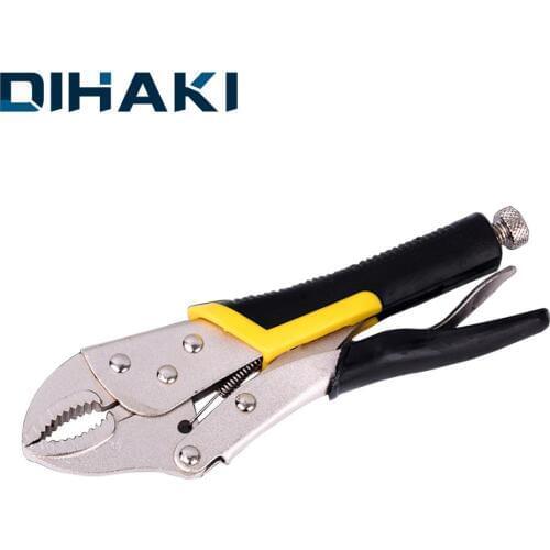 10 Inch Locking Pliers Curved Jaw Nippers Adjustable C Clamp Locking Mole Vise Grips Pliers Welding Tool Handtool Carbon Steel