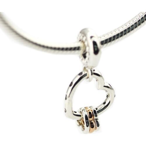 Rose Hearts Highlights Charm Fit Original 925 Silver Bracelets Mothers Day Gift Fashion Beads For Woman Sterling Silver Jewelry