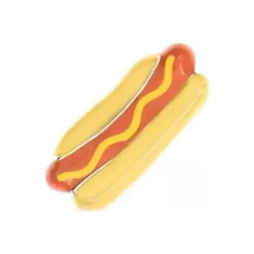 10pcs hamburger Custom Floating Charms For glass living locket necklace Watches