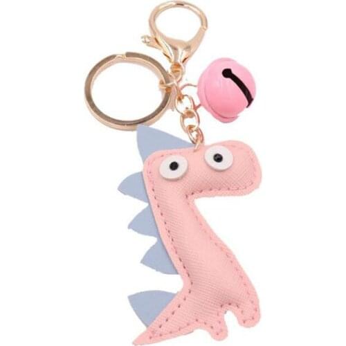 10pcs/lot Baby Shower Gift PU Dinosaur Pendant Key Chains Wedding Souvenir Birthday Guest Giveaway For Women Bag Decorations