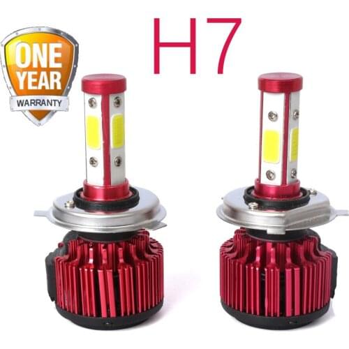 2PCs H7 Car Headlight Bulb 16000 Lumen X6 H7 White Light 6500K Car Headlamp H7