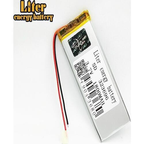 323696 3.7V 1800mAh Rechargeable Lipo Lithium Battery Replacement For MP4 mp5 dvd gps digital camera tablet PC powerbank bateria