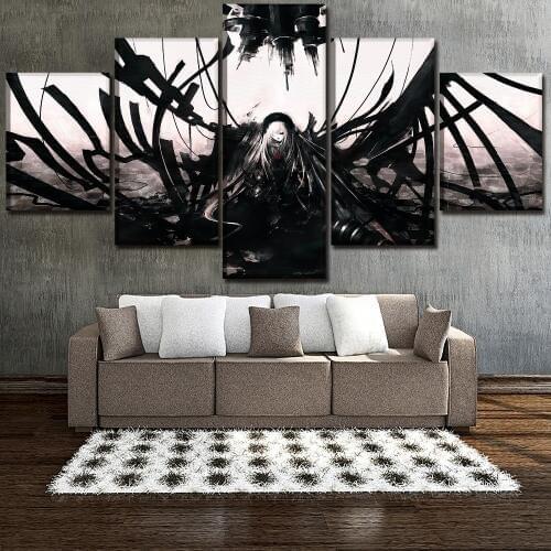 5 Panels High Quality Canvas Printed Wall Art Anime Rozen Maiden Painting Modern Home Decorative Artwork Pictures Framework
