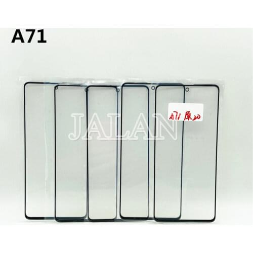 5pcs For Samsung A71 glass panel with OCA
