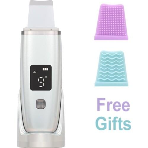 Beauty Ultrasonic Skin Scrubber Facial Cleansing Blackhead Remover Face Cleaner Machine Skin Care Acne Massager Tools kit