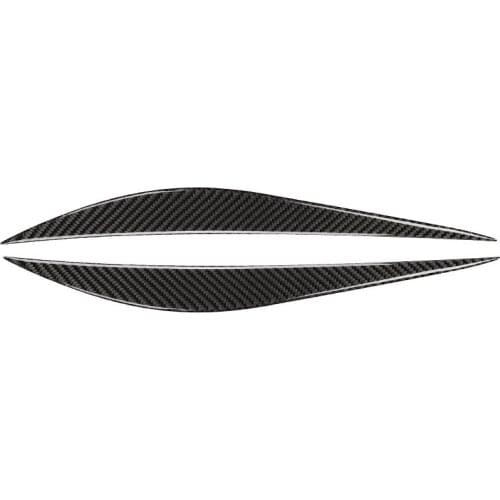Carbon Fiber Car Front Headlight Eyebrows Sticker Trim Decoration Accessories for BMW- 3 Series F30 320I 325I 316I