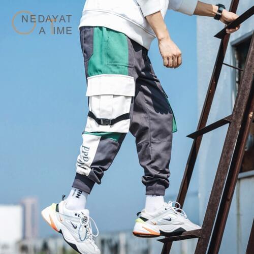 Rock Hipster Cargo Pants Men Japanese Style Big Pockets trousers Man Fashion Casual Joggers Pant Hip Pop Streetwear Tatical Pant