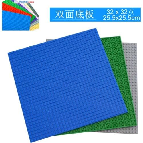 Double-sided 32x32 Dots Baseplate Thin Bricks Building Blocks Plastic 32*32 Hole Base Plate MOC Figure Model Toys for Children
