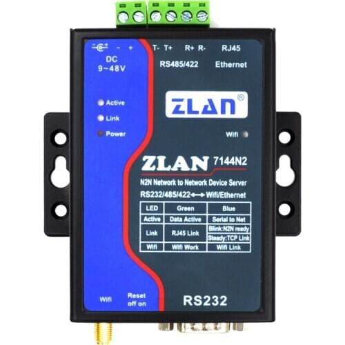 N2N internal network NAT mapper network port ZLAN7144N2