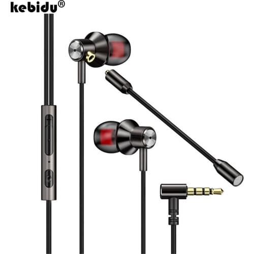 Kebidu 3.5mm In Ear Earphone Wired Control Earbud With Mic Gaming Headset For xiaomi Smart Phone Earphone Sport Music Headset