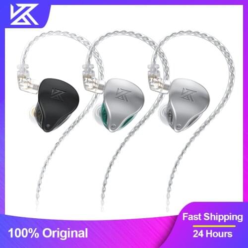 KZ AST Earphones HIFI Bass In Ear Monitor 24 Unit Balanced Armature Headphones Noise Cancelling Headset Support Bluetooth Module
