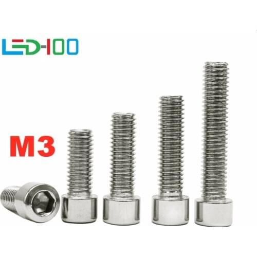 NEW M3 304 A2-70 Stainless Steel Din7984 Hex Hexagon Socket Thin Low Short Profile Head Allen Cap Screw Bolt