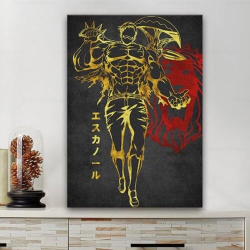 Escanor Seven Deadly Sins Poster Canvas Wall Art Decoration prints for living Kid Children room Home bedroom decor painting