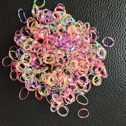 Pet Grooming Dog Headwear Teddy York Rubber Band Disposable Hairspray Children Hairspray TPU Rubber Band Transparent 2mm