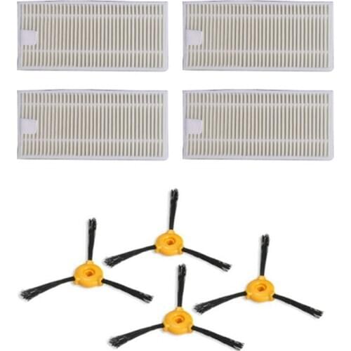 Robotic Vacuum Cleaner with Side Brush Hepa Filter for Conga Slim 890 /750 Robotic Vacuum Cleaner Parts