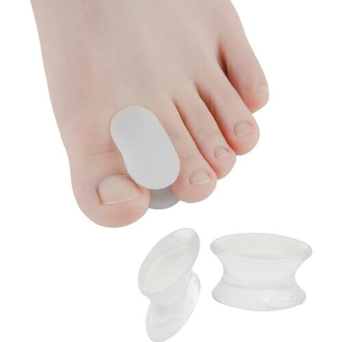 1 Pair Silicone Toe Separators Spacer Thumb Hallux Valgus Bunion Corrector Foot Care Tool Orthopedic Finger Correction Tools