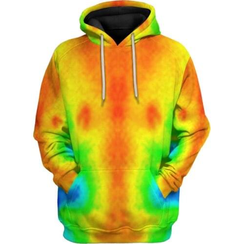 Halloween Body Temperature 3D Printed Autumn Men Hoodies Unisex Casual Pullovers Zip Hoodie Streetwear sudadera hombre DW606