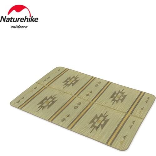 Naturehike Home Summer Comfortable Breathable Non-slip Mat Outdoor Camping Portable Thickening Natural Rush Printing Mat