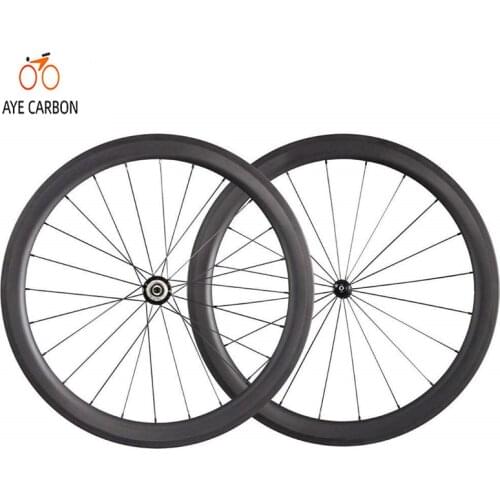 Ultra-light weight carbon fiber 700c road wheels tubeless ready 38 50 60 88mm deep clincher tubular carbon road bike wheelset