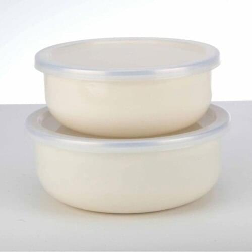 Verda 2'li Enamel Storage Bowl