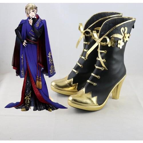 Twisted Wonderland Vil Schoenheit Games Customize Cosplay High Heels Shoes Boots for Women Halloween cosplay boots