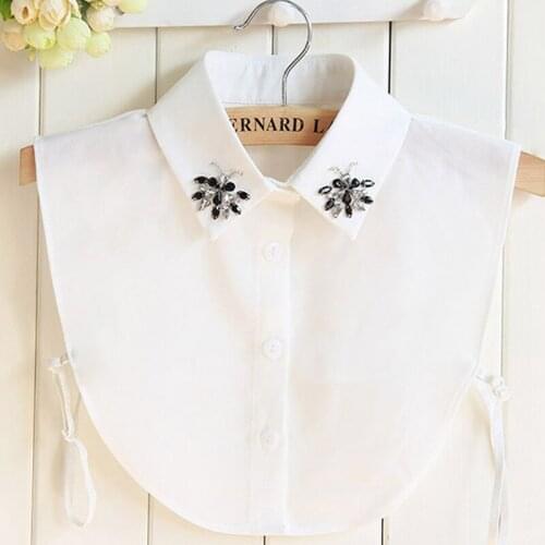 Women All-match False Collar Apparel Accessaries High-grade fake collar shirt female chiffon Tops Collar Choker Necklace