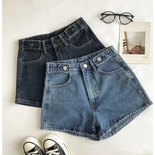 Women High Waist Short Shorts Summer Blue Casual Pants Woman Streetwear Jeans Bottoms
