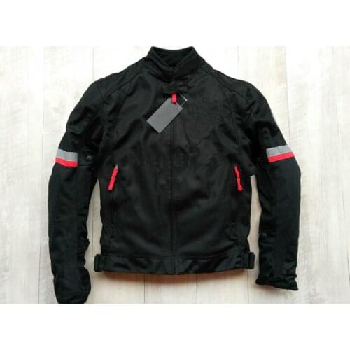 Keep warm in winter For Honda Racing Black Jacket Motorcycle Race Riding Jacket with Protectors and Outside Windproof Lining