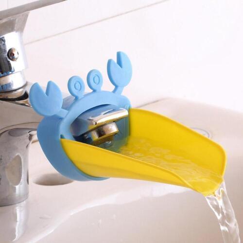 1 PC Cartoon Crab Kids Hand Washing Extender Toddler Faucet Baby Tubs Sink Tap Water Bath Toys for Children Montessori Toys Gift