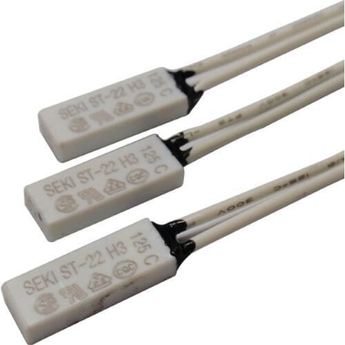 10PCS ST-22 50C-150C Degree Motor 55/60/65/70/75/80/85/90/130 Thermal Protection Device Thermostat Temperature Control Switch