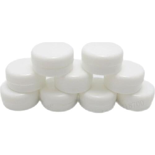 100 x 3g Empty Portable White small Plastic cosmetic container 3cc Mini Plastic facial cream bottle,Make up sample jar