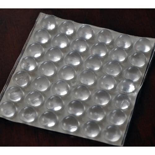 108 PCS 16mm x 8mm High Clear anti slip silica gel plastic bumper damper shock absorber self-adhesive Silicone feet pads