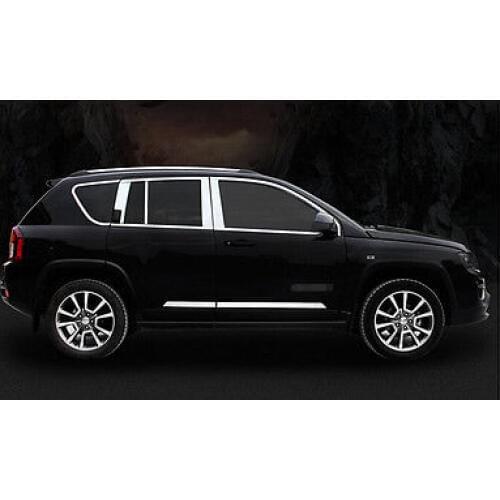 18 * Window full around cover with center pillar Trim for JEEP COMPASS 2011-2015