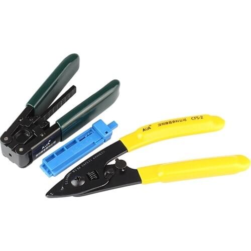 3 In 1 Fiber Optic Cable Wire Stripper CFS-2 and FTTH Drop Cable Jacket Stripper and Combo Stripping Guide Bar