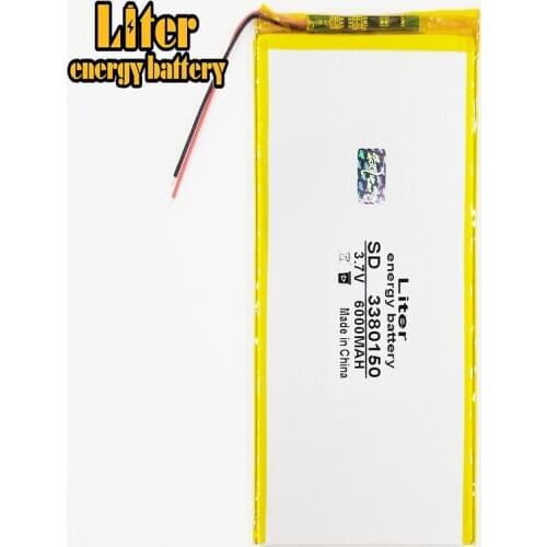 3380150 3.7V 6000mAH Li-ion battery for Tablet computer 8 inch 9inch 10inch
