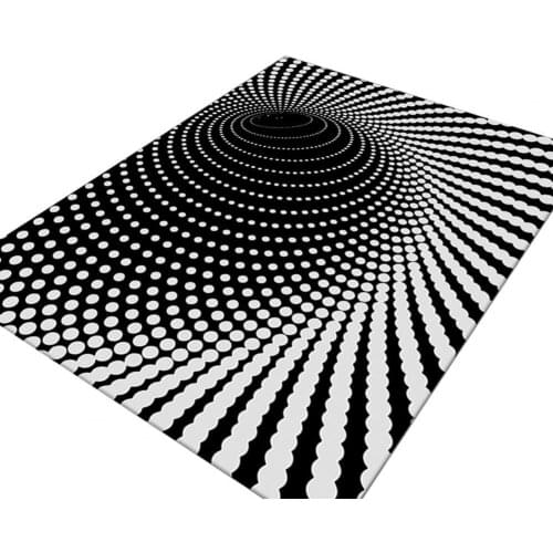 60% Hot Sale Realistic Floor Mat Delicate Edging Polyester Anti-slip 3D Clown Trap Visual Door Ground Pad for Daily Life