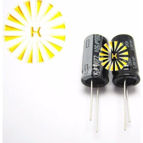 100pcs X 100% New 2200UF 50V 16X30 Aluminum Electrolytic Capacitor