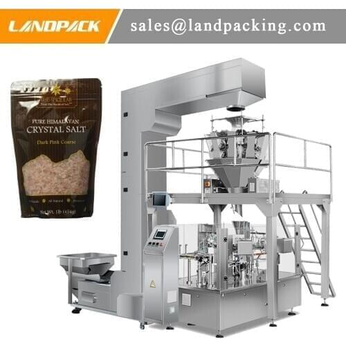Automatic Crystal Salt Doypack Packaging Machine High Precision Weighing