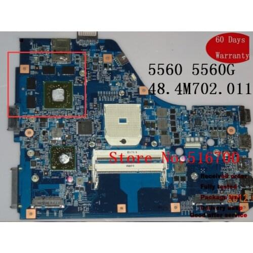 Placa Base Motherboard For Acer Aspire 5560 5560G Laptop Mainboard JE50-SB MB 48.4M702.011 Tested OK
