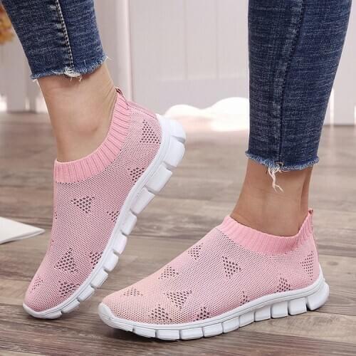 Free shipping womens shoes womens mesh shoes breathable large size casual sneakers women